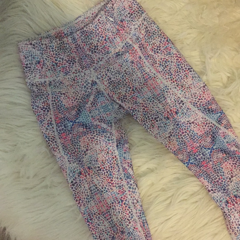 Multicolor Snakeskin Leggings